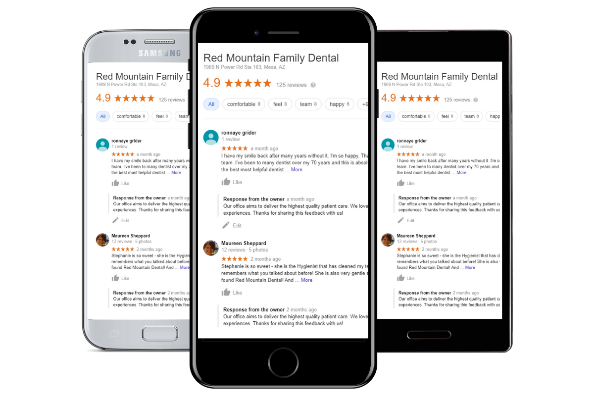Leave us a review mobile